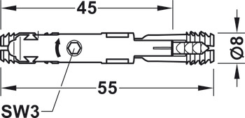 Стяжка однокомпонентная Spreading Connector SC 8/600